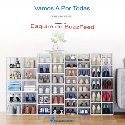 Caja de almacenamiento de zapatos con apertura frontal - Imagen 3