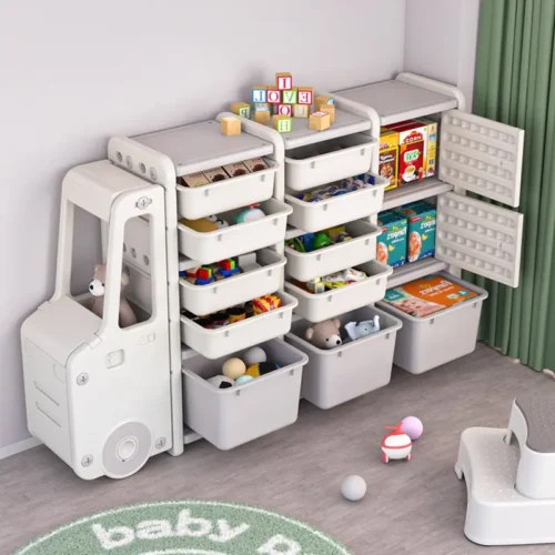 Estante de Almacenamiento En forma de Camión para Niño guarda Juguetes y Libros - Imagen 2