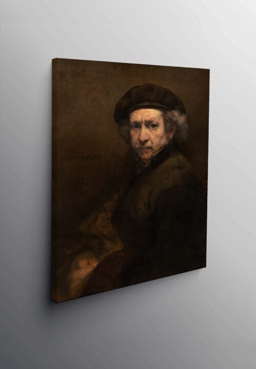 Autorretrato con boina y cuello vuelto by Rembrandt van Rijn