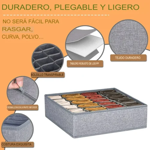 Set de 3 Organizadores de Calcetines y Ropa Interior 24 de Comportamiento - Imagen 3