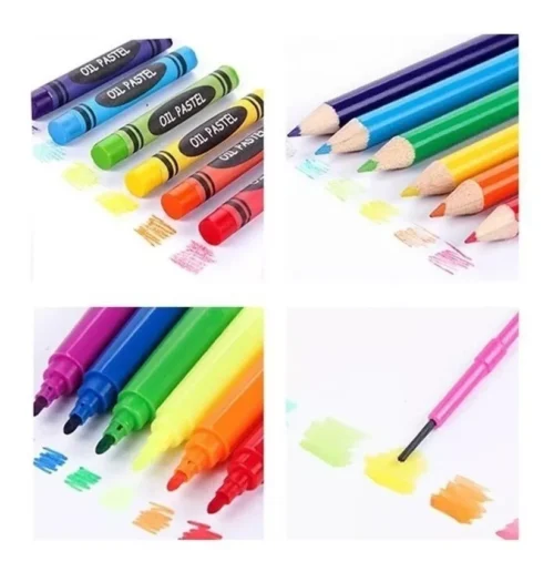 Mega set de Arte Dibujo y Pintura 208 piezas - Imagen 6
